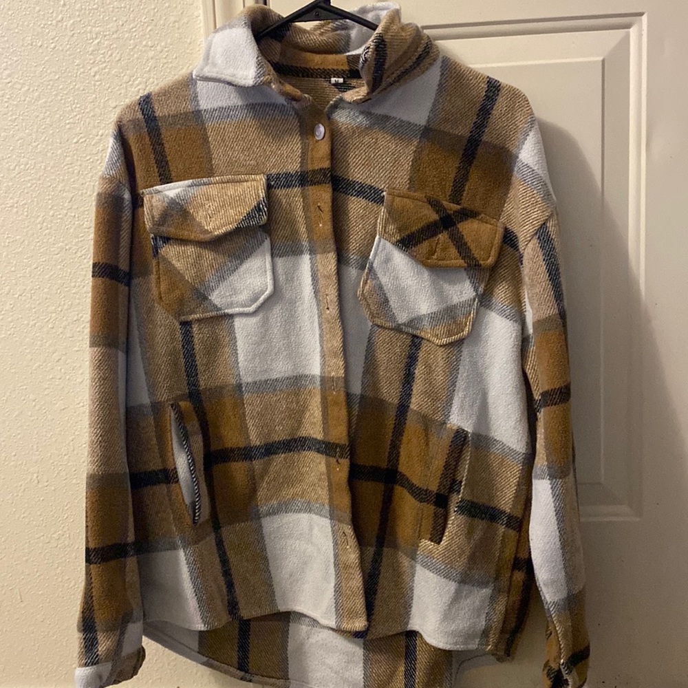 Brown flannel